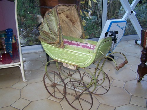 Ancien jouet landau - jouet,