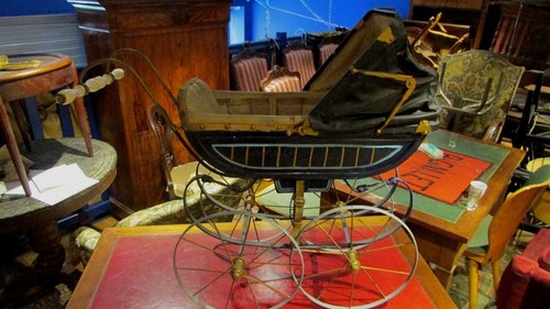 Ancien landau poussette poupee - poussette,